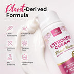 Estrogen Cream For Women Menopause Relief: Natural Phyto-estrogens Cream for Mature Skin - Hormone Balance & Skin Firmness (3.4 Fl Oz)