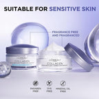 L'Oreal Paris Collagen Moisture Filler Face Cream, Anti-Aging Face Moisturizer, Non-Greasy Fragrance Free Skin Care Formula For Up to 48HR Hydration, 3.4 Oz, (Pack of 2)