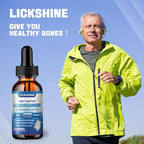 lickshine 1 Pack Glucosamine Chondroitin MSM Liquid Drops - Extra Strength Joint Support Supplement for Adults with Quercetin Boswelia, Bromelain, Hyaluronic Acid, Antioxidant Immune Support (2 Fl oz)