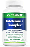 Enzyme Science Intolerance Complex, 90 Capsules Comprehensive Support for Common Digestive Sensitivities Gluten, Casein, Phenol Sensitivities, and Complex Carbohydrates Intolerance Relief