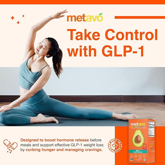 Metavo Advanced Weight Support – Natural Diet Supplements with Essential Nutrients for Promoting Wellness, Enriched with Avocados, Green Tea, Chromium & Green Coffee, 90 Easy-to-Swallow Diet Pills