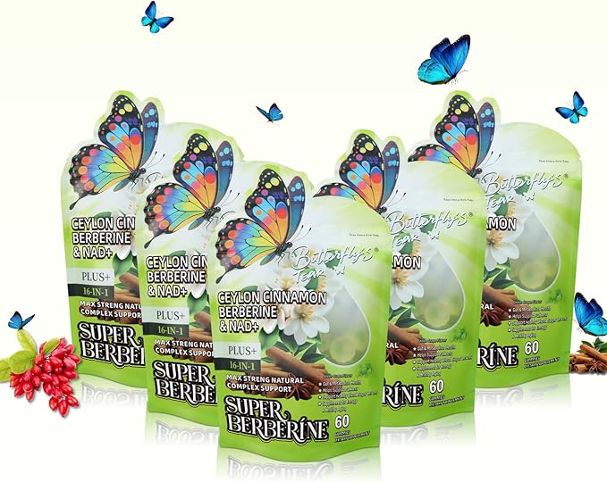 BUTTERFLY'S TEAR Organic Beet Root Gummies, 1500mg Beet Root Powder, Supports Healthy Circulation & Vitality, Non-GMO, Plant-Based (60 Count (Pack of 3), Super Berberine Gummies)