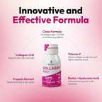 Bee and You Collagen Liquid Shot Drink with Vitamin C, Propolis Extract, Hyaluronic Acid, Biotin, Promotes Skin, Hair, Nail and Joint Health, 1.69 fl. Oz x 12 Pack