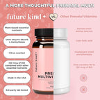 Future Kind Prenatal Vitamin - Pregnancy, Lactation, and Wellness Support with DHA & L-Methylfolate - Folate Supplement for Women with Vitamin D, E, Iron, Omega-3 and Biotin (60 Capsules)