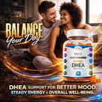 VAITE DHEA 50mg Gummies for Men and Women – Hormone Balance, Energy & Mood Support – Immune System Booster – Vegan, Gluten-Free, Non-GMO – Perimenopause & Menopause Supplement 60 Chews