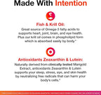 MegaRed Omega-3 Blend Total Body + Refresh 500mg Softgels, (65 Count in a Bottle), Easily Absorbed Krill Oil, to Support Your Heart, Joints, Brain & Eyes