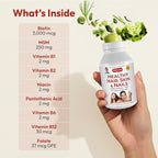 ANDREW LESSMAN Healthy Hair, Skin and Nails 60 Capsules - 3000 mcg High Bioactivity Biotin, B-Complex. Promotes Beautiful Skin, Strong Nails. No Additives Hair Growth Vitamins Biotin Supplement