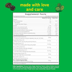 Kwala Nutrition Super Greens Gummies - with Moringa, Spirulina & Chlorella - Made in USA - 60 Gummies - 30 Day Supply