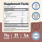 Nutricost Collagen Peptides Powder 1LB (454 G) (Chocolate) - Grass Fed Bovine Collagen Hydrolysate