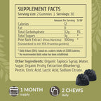 HERBAMAMA Pine Bark Extract Gummies - 300mg French Maritime Pine Bark Tree for Antioxidant Support - Vegan, Non-GMO Pinus Pinaster Supplement - 60 Pectin-Based Blueberry-Flavored Chews