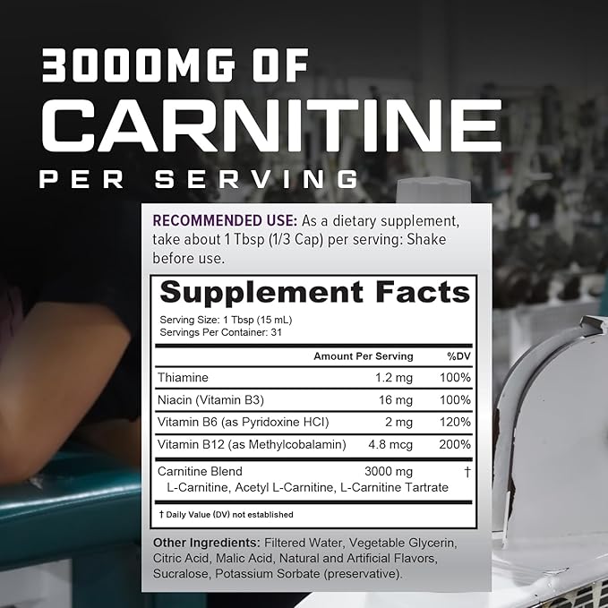 Cutler Nutrition Liquid L-Carnitine Fat Burner Supplement with Acetyl L-Carnitine & L-Carnitine Tartrate - Fat Burner Formula for Optimal Absorption, Energy & Muscle Support | Orange Flavor