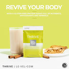 Thrive Protein Shake | 16 Packets (35g Each) | Gluten-Free, Pea Protein Blend, Probiotics, Fiber & Digestive Enzymes | Supports Lean Muscle (16 Packets (Single Servings), Apple Pie)