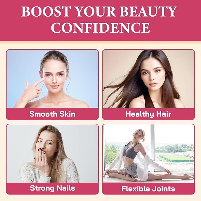 Collagen Gummies for Women, Hydrolyzed Collagen Peptides Type I, II, III, V, X, 0 Sugar - Collagen Gummies for Skin, Wrinkles, Hair, Nails, Digestive & Immune Health, 60 Days Supply