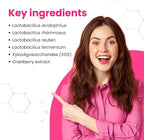 Mila Miamor ApHr-O-dYte Women’s Probiotic and Prebiotic with Cranberry - Gluten-Free, Non-GMO Supplement for Feminine Health, pH Balance, Odor Control, Urinary Tract - 60 Capsules