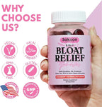Sakoon nutrition Bloating Relief Gummies for Women - Green Tea, ACV, Dandelion, Buchu Leaf, Natural Digestion Support, 60 Gummies, Watermelon Flavor