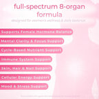 Beef Organ Supplement for Women – Grass-Fed Beef Liver, Ovary, Uterus & Organ Complex for Hormone Balance, Energy & PMS Support – Pasture-Raised + Vitamin C – 180 Capsules | Glow Girl | Zakrama