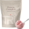 TRU Supplements Plant Based Protein Powder, BCAA, EAA, 20g Vegan Brown Rice & Pea Protein, 100 Calories, 27 Vitamins, No Artificial Flavors 25 Servings (Strawberry Cream)