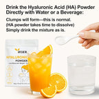 iFEiER Hyaluronic Acid Powder | Low Molecular Weight Food Grade Hyaluronic Acid | 50g(1.76oz) Sodium Hyaluronate Powder | HMW LMW HA | Skin Hydration and Joint Lubrication Supplements