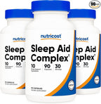 Nutricost Sleep Aid Complex (1330mg Serving) (90 Caps) (3 Pack)