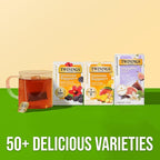 Twinings Superblends Immune Support+ Zinc Blackberry Flavoured Hibiscus & Elderberry Herbal, Naturally Caffeine-Free, 16 Count (Pack of 1), Enjoy Hot or Iced, 16 Teabags