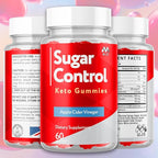 SugarControl Keto Gummies, Official SugarControl Gummys with All Natural Ingredients, Advanced Apple Cider Vinegar Gummy for Health and Wellness Support Max Strength Vitamin Supplement (60 Gummies)