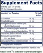 Vitanica Cortisol Relief, Dr. Formulated Sleep, Stress, Cortisol Manager Supplement, Vegan, 60 Capsules