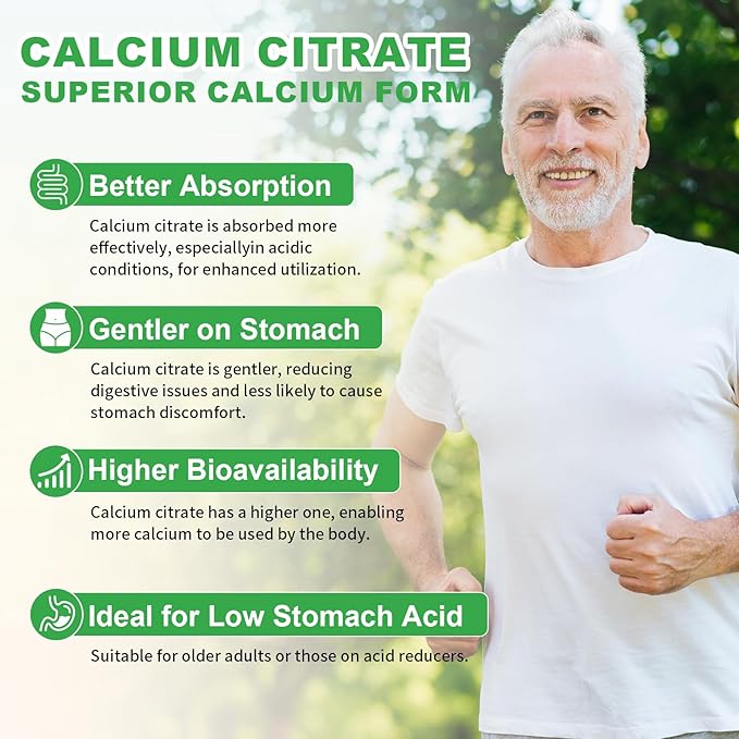 Calcium Citrate Gummies 1200mg, Chewable Calcium Supplements for Women & Men, Sugar Free Calcium Gummies for Bone, Muscle & Immune Support, Pineapple Flavor, 60 Count