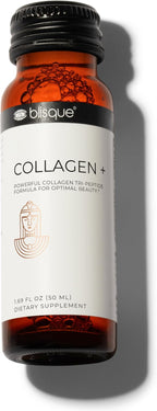 Blisque - Liquid Collagen Tri-Peptide Complex | with Biotin and Hyaluronic Acid | for Hair, Skin, and Nails | 10 Bottles | 10-Day Supply