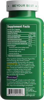 Health Logics Move! Healthy Joints with BioCell Collagen, Glucosamine, MSM, Vitamin C, Turmeric Extract 95% Curcuminoids, Boswellia Serrata | Support Joint Comfort | Non-GMO | 90 Capsules