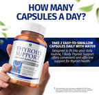 1 Body Thyroid Support Supplement, 90-Day Supply, 3 Pack with B12, Iodine, Zinc, Selenium, Ashwagandha, Non-GMO Vegetarian Formula
