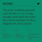 Needed. Multivitamin for Women with 23 Vitamins, Minerals and Antioxidants - Daily Womens Multivitamin - Vitamin B12, B6, D3, Choline, Calcium, Biotin, Magnesium, Folate and More, Citrus Scented