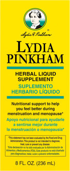 Lydia Pinkham Liquid Herbal Supplement for Menstruation and Menopause Support, 8 Ounce