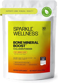 Sparkle Wellness FORTIBONE Bioactive Collagen Peptides | Collagen Powder Supplement with Nutra C Buffered Vitamin C for Bone Health | Bone Mineral Boost (Acai Lemonade) [30 Serves]