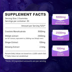 Creatine Gummies 3000mg with Shilajit | Juice-Burst Filled for Muscle Recovery, Strength & Energy Booster | Natural Testosterone & Cognitive Support for Men & Women | 60 Count, Blueberry Flavor