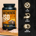 Jacked Factory Authentic ISO Whey Protein Isolate Powder - Low Carb, Non-GMO Muscle Building Protein w/No Fillers, Post Workout Recovery - 30 Servings, Chocolate Peanut Butter