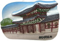 WitnyStore Tiny 2¾" Gyeongbokgung Palace Seoul South Korea - Miniature Hand Made Resin 3D Asia Landmark Tourist Attractions Decorative Refrigerator Fridge Magnets Collectible Traveler Souvenirs Gifts