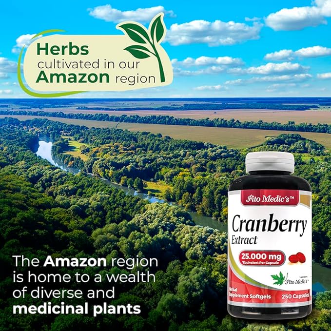FITO MEDIC'S Lab Cranberry Supplement, 250 Softgels, Cranberry Extract Formula