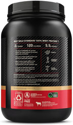 Optimum Nutrition Gold Standard 100% Whey Protein Powder, French Vanilla Creme, 2 Pound (Packaging May Vary)
