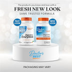 Doctor's Best Digestive Enzymes Supplement for Women & Men - Supports Gut Health, Digestion, & Overall Wellness, Formulated with Amylase, Super Enzyme Blend for Food Break Down, Non GMO - 90 Veg Caps