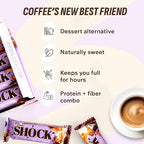 Fitness SHOCK Hazelnut Caramel Protein Bars - No Added Sugar, Low Calorie Low Carb Snack - 10g Protein, 0g Added Sugar, 190 Kcal, 16g Net Carbs - 12 x 50g