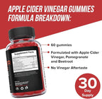 Orphic Nutrition Apple Cider Vinegar Gummies - 1000mg - ACV Weight Loss Gummies - Supports Digestion, Detox & Cleansing - VIT B12, Beetroot - Gomitas de Vinagre de Manzana (120 pcs)