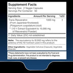 WELLNESS LABSRX Resveratrol 1000mg Capsules - 240 Count - Japanese Knotweed Extract Resveratrol - Pack of 2