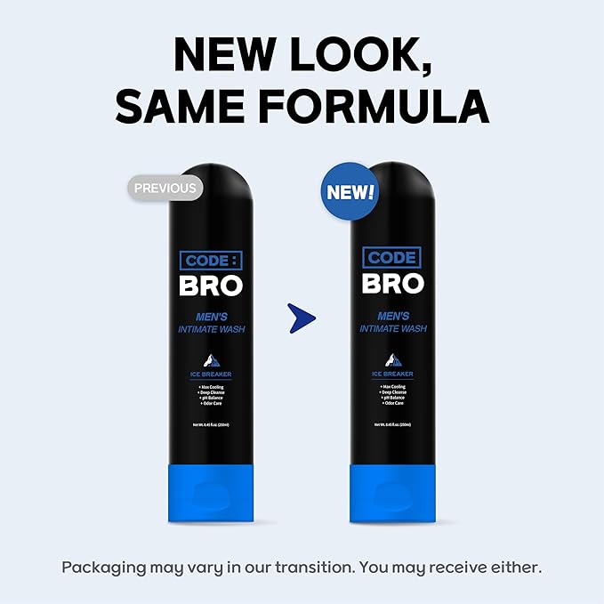 Men's Intimate Wash Ice Breaker - Shower Stuff for Men (250ml, 8.45 fl oz)