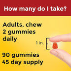 Nature Made Fish Oil Omega 3 Gummies,Omega 3 Fish Oil Supplements,Healthy Heart Support,90 Gummies,45 Day Supply,(Pack of 2)