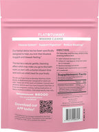 Flat Tummy Weekend Cleanse Tea-30 Day Program-All Natural Colon Cleanse w/Senna and Dandelion Root,Provides Bloating Relief for Women-Detox-Cleanse for Digestion Support and Gas Relief,(Pack of 2)