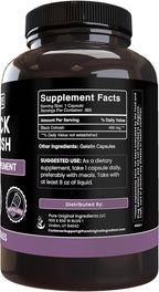 Pure Original Ingredients Black Cohosh (365 Capsules) No Magnesium Or Rice Fillers, Always Pure, Lab Verified