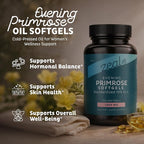 Zeal Evening Primrose Oil Softgels 1300mg for Women - GLA Supplement (Gamma Linolenic Acid 130mg) - Hormone Support, Skin & Hair Health - 150 Softgels