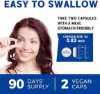 10 in 1 Magnesium Complex, 420mg Elemental Magnesium | Ultra Strength, Max Absorption | Chelated Magnesium Supplement for Nerves, Bone & Heart Health | Non-GMO, 180 Vegan Capsules