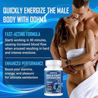 New Male Enhancing Supplement, Designed to be Fast Acting for Blood Flow to Gain Length & Girth + Stamina, Maca, Epimedium, and Other Natural Ingredients, 3rd Party Tested Supplement 60 Tablets