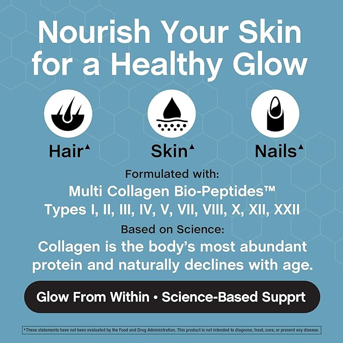 NeoCell Multi Collagen Peptides Capsules | 360 Pills | 10 Types of Advanced Bio-Peptides | Superior Absorption | Grass Fed Complex Supplement | for Women and Men
